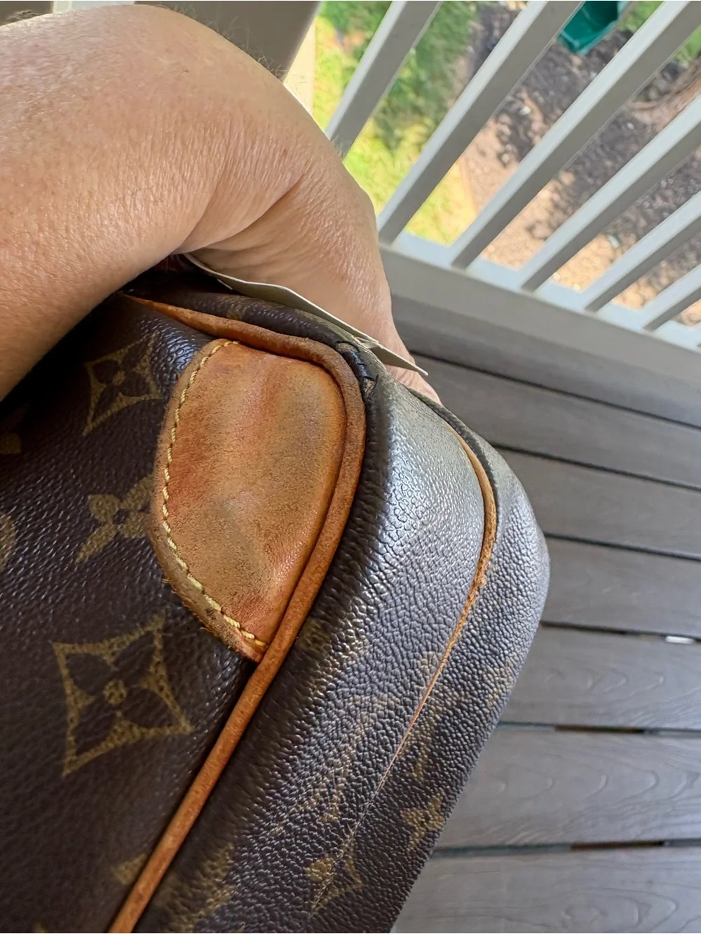 Louis Vuitton Vintage Nile Crossbody Messenger Bag Monogram Canvas Brown *READ*
